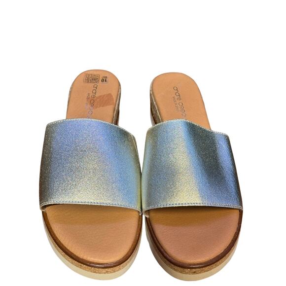 Andre Assous leather mule sandals 40 euro - is 9.5 - Picture 1 of 6